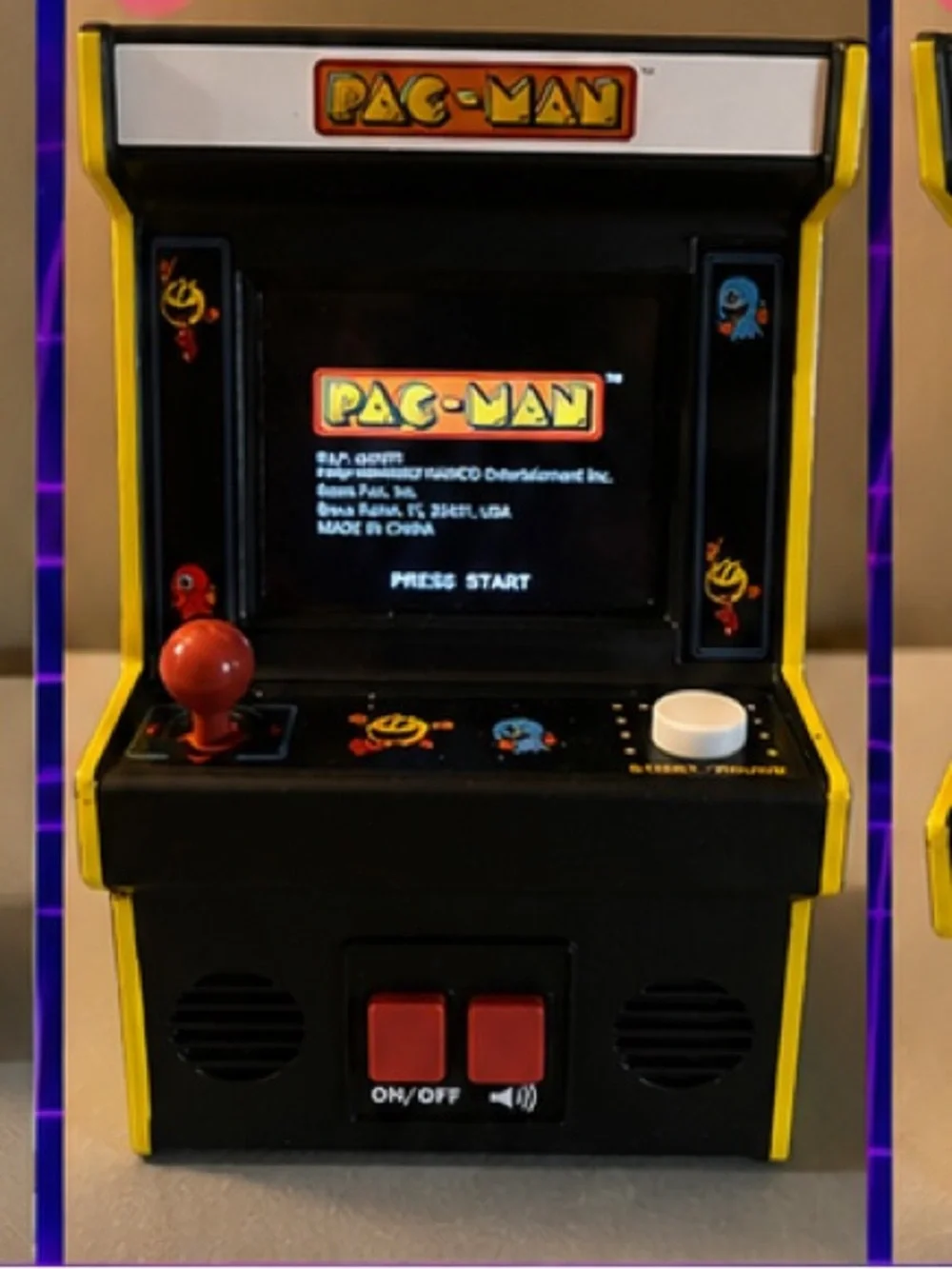Pac-Man Mini Arcade Game Tested Working With Original Box Retro Gaming